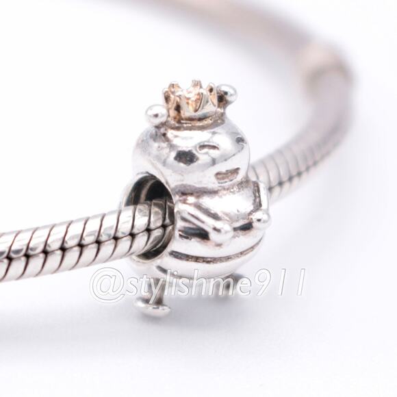 Authentic PANDORA Queen Bee Charm with 14K Gold - 790227 - Picture 3 of 11